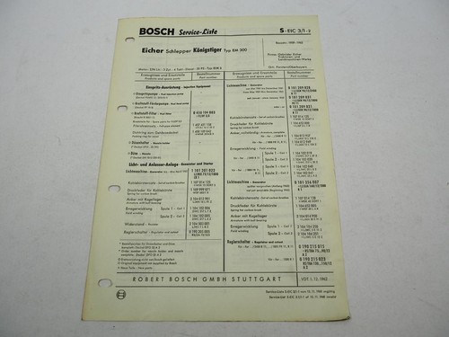 Original bosch service liste - original, service-liste