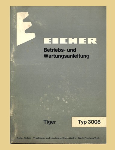 Eicher 3008 tiger schlepper - tiger,