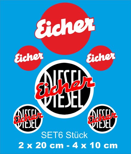 Eicher traktor aufkleber - eicher,
