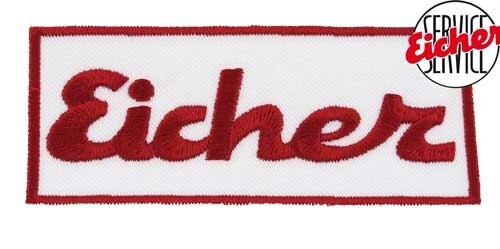 Eicher stoffaufnäher mit - eicher,