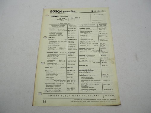 Original bosch service liste - bosch, service-liste