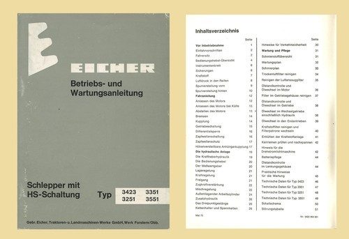 Eicher 3423 3351 3251 3551 - 3351,