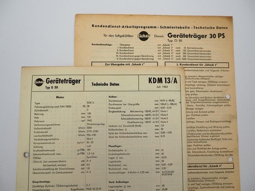 Eicher geräteträger g30 mit - geräteträger,