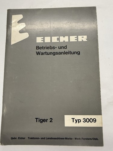 Eicher tiger schlepper typ - tiger, 2