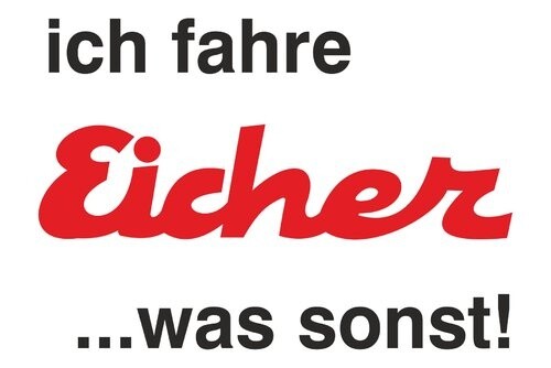 Aufkleber ich fahre eicher - aufkleber, "ich